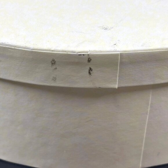 Bvlgari EMPTY Ivory Round Perfume Gift Box Ribbon Luxury Designer Storage READ - Picture 6 of 16